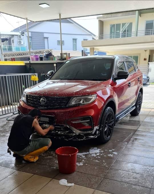 徐畯翔在3天内共上门洗了19辆大大小小的车。