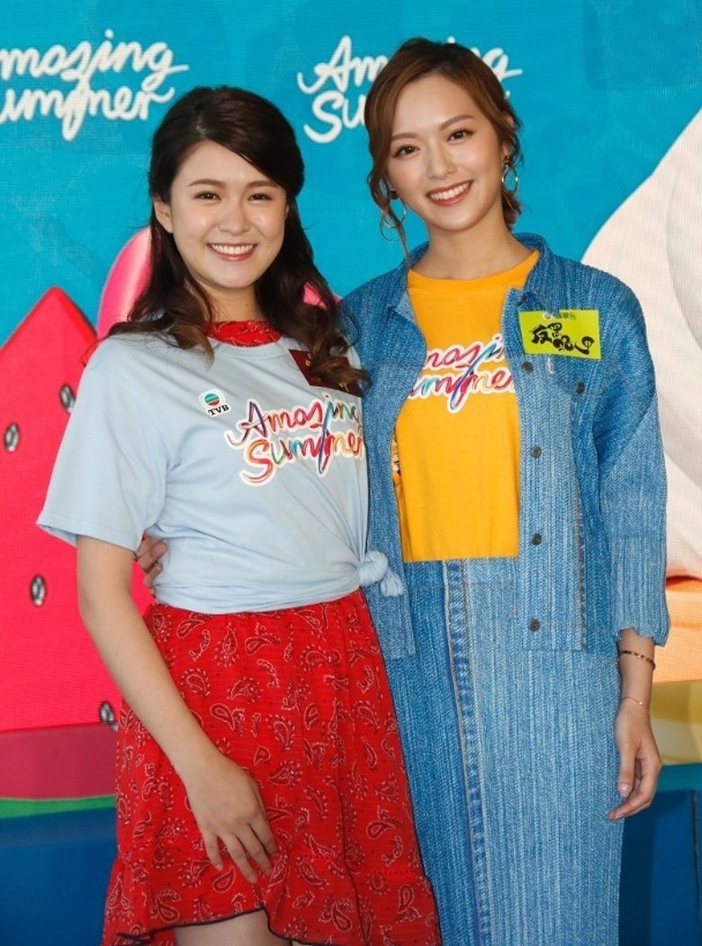 昔日姐妹江嘉敏（左）与冯盈盈将于新综艺节目破冰合作主持。

