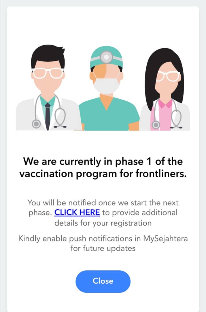 文章提到，许多国人和本地企业，自发推广MySejahtera接种疫苗登记，令人鼓舞。

