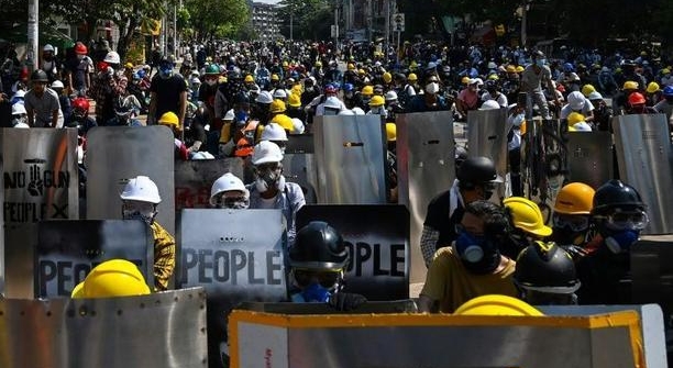 Since the coup, more than 60 people have been killed as security forces have broken up anti-coup demonstrations. AFP Since the coup, more than 60 people have been killed as security forces have broken up anti-coup demonstrations. AFP
