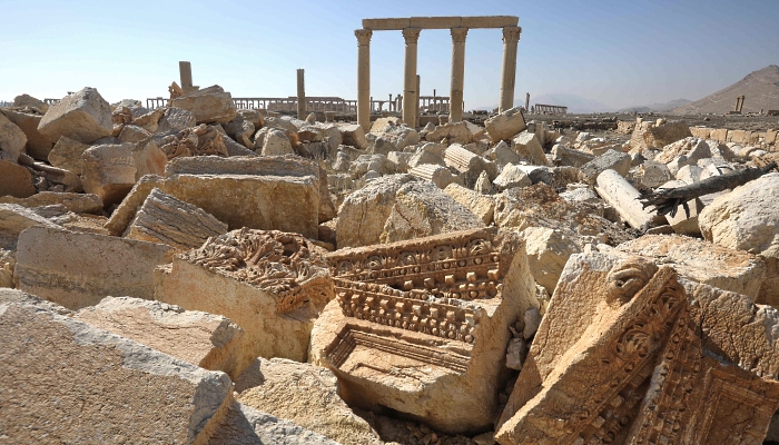 The ruins of Palmyra. AFP
