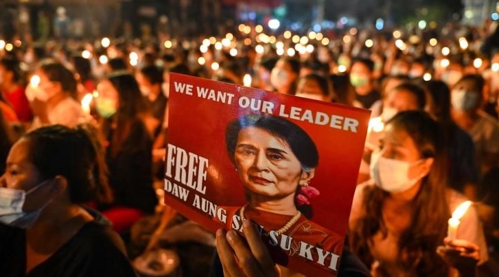 Aung San Suu Kyi is to appear in court on Monday.