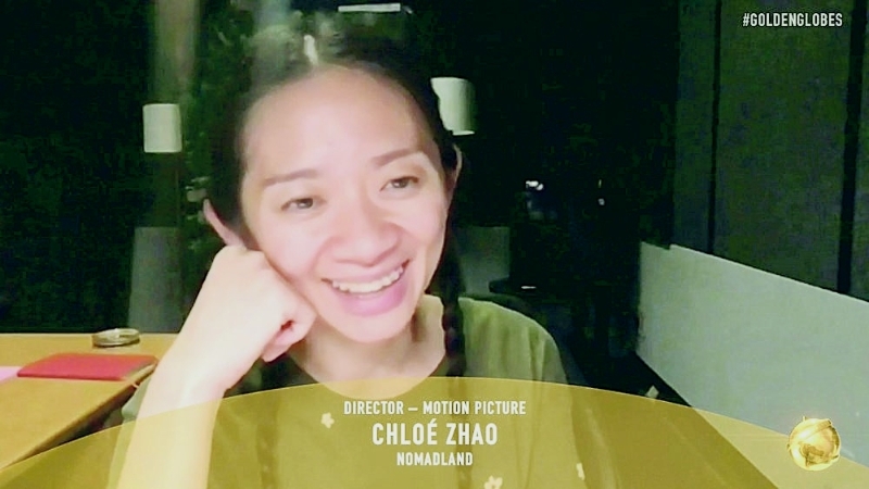 赵婷的《无依之地》在本届奥斯获得6项提名，其中最佳导演提名更是华裔女导演第一人。
