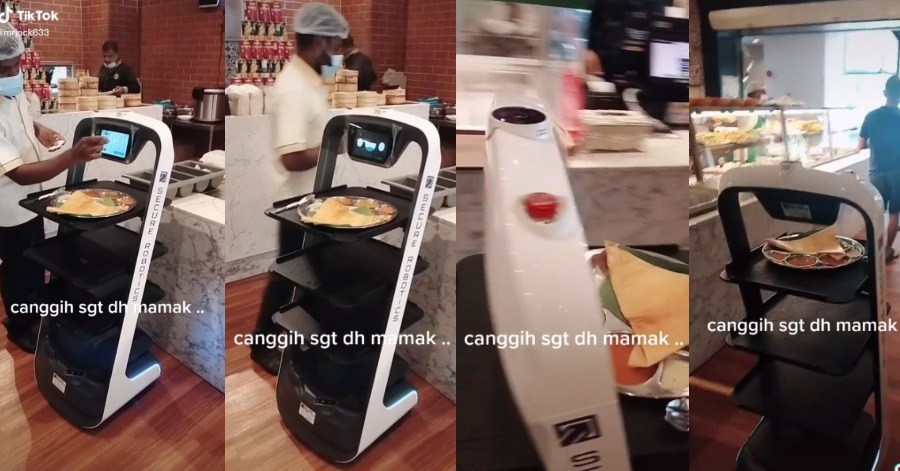 高科技嘛嘛档！机器人送餐到桌