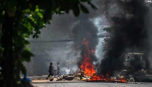 People are fleeing Yangon to escape a military crackdown on anti-coup dissent. AFP