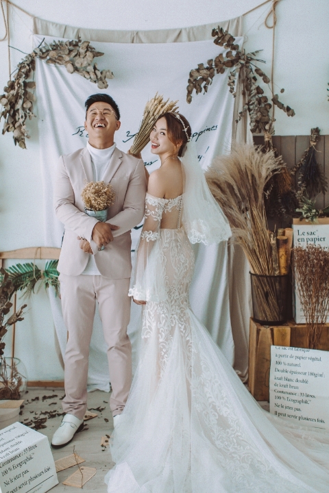 黄韦谕和林婉倩2019年已经拍好婚纱照，但疫情关系，婚礼一延再延。（图：受访者提供）
