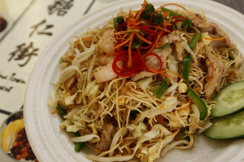 糖仁街招牌面（RM10.20）其实是冬粉和皇帝面的组合，两者的结合有者奇妙的口感，味道偏淡。