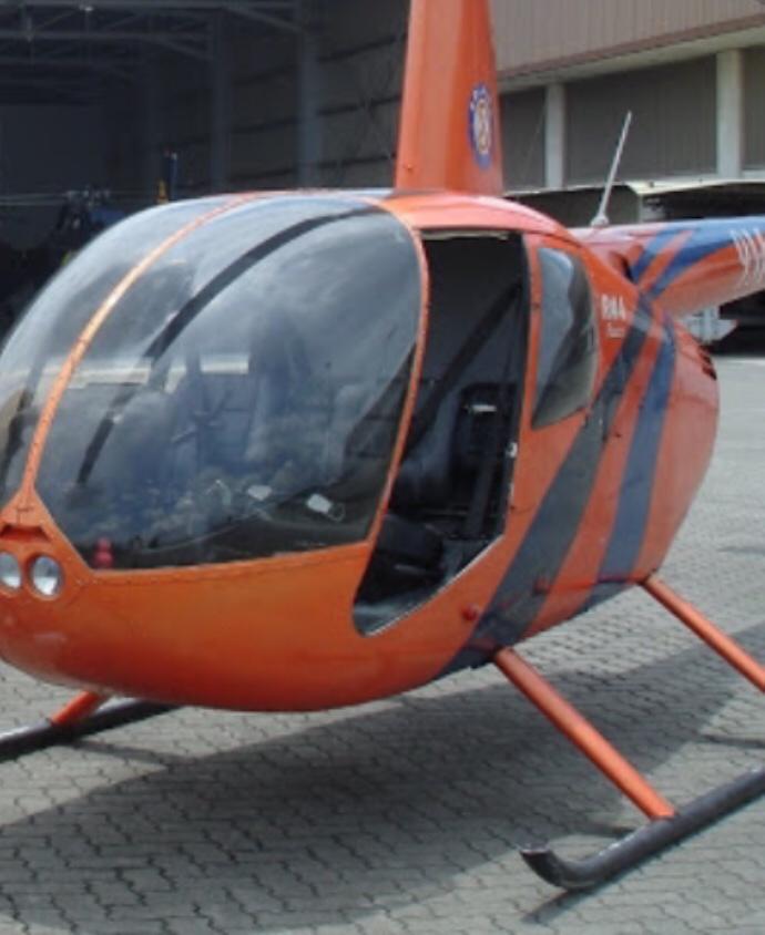 反贪会起获的其中一架直升机。
