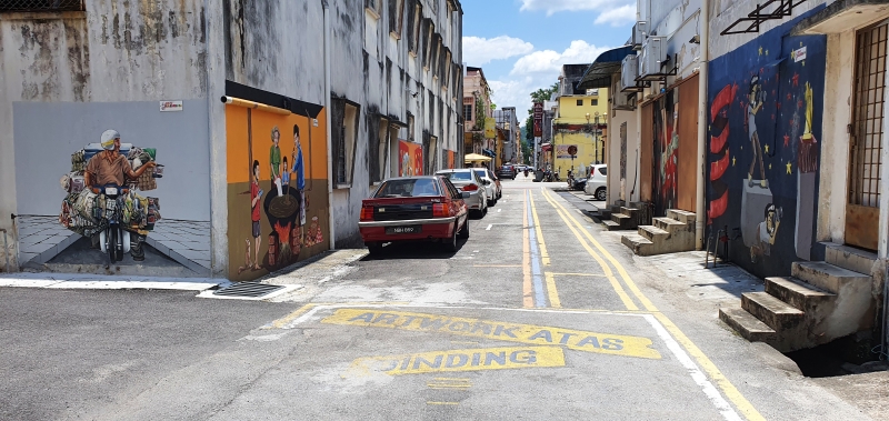 芙蓉拿督昔阿末路通往乌淡星路小巷壁画区，将被整合成芙蓉壁画巷。