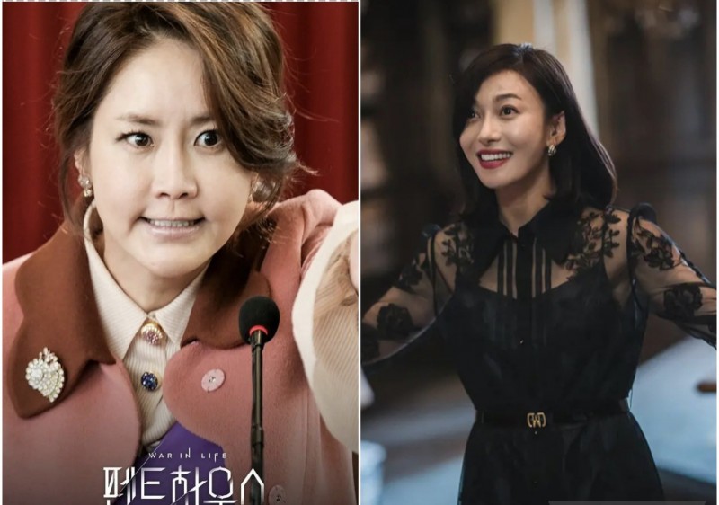 《Penthouse》申恩庆（左）饰演的“姜玛莉”和《精神病》张英南（右）饰演的护理长，演技同样吸睛。