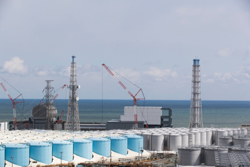 福岛第一核电厂的核污水将排放到太平洋，令人担心的是，污水里面含有氚等放射性物质。（美联社照片）