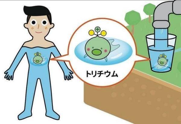 日本政府制作放射性氚萌化吉祥物引网友吐槽。（图：网络照）