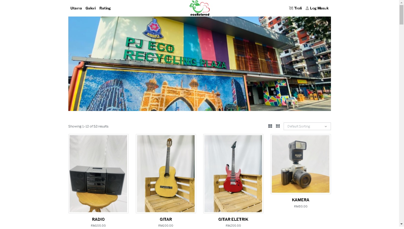 “ecoReloved”二手物交易网站售卖的二手物品家庭用品、乐器、家具、电器、脚踏车、甚至具有收藏价值的古董物。