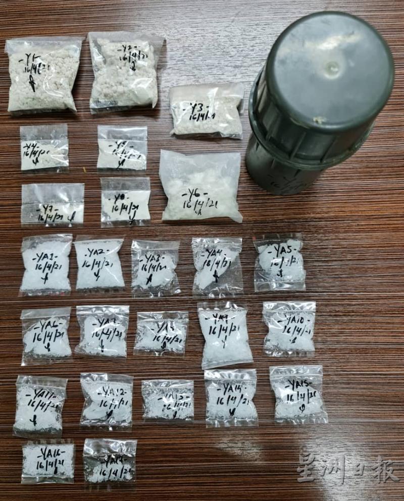 警方起获市值逾1万6000令吉的毒品。
