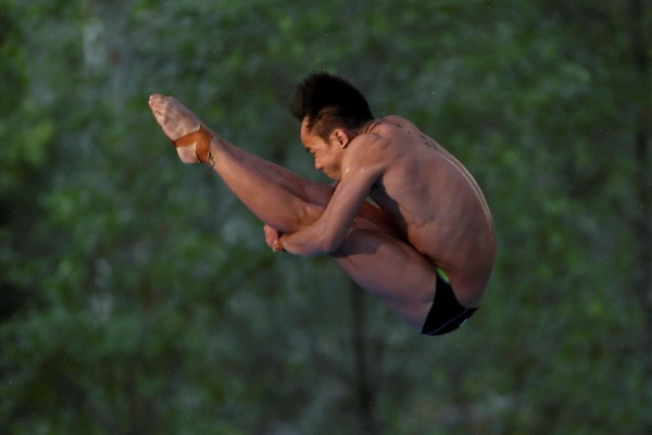 周贻蔚希望能在东京世界杯跳水赛中取得3公尺跳板跳水中取得奥运资格。（马新社照片）