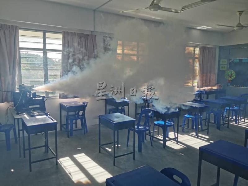 课室也获消毒了。