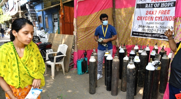 As India's pandemic has grown ever more dystopian, many have volunteered to help people source critical supplies such as oxygen. AFP