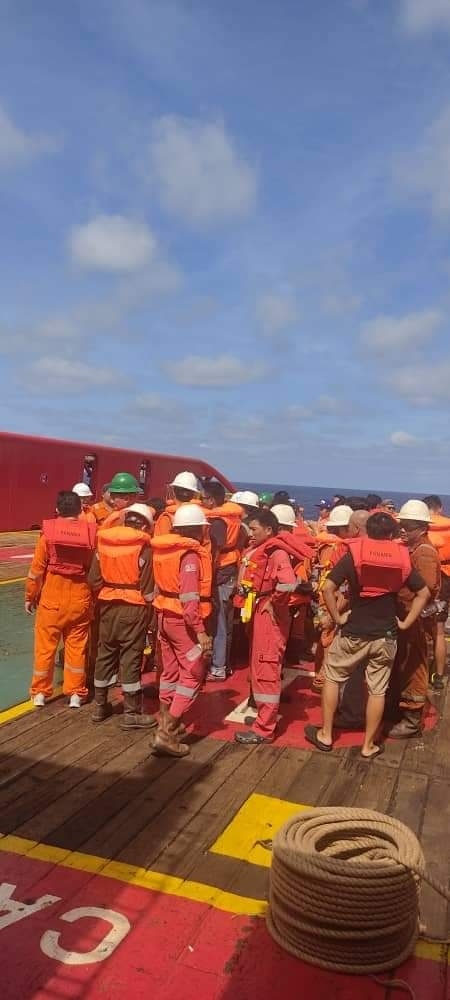 Naga 7自升钻井平台上的101名岸外工作人员全部获救。