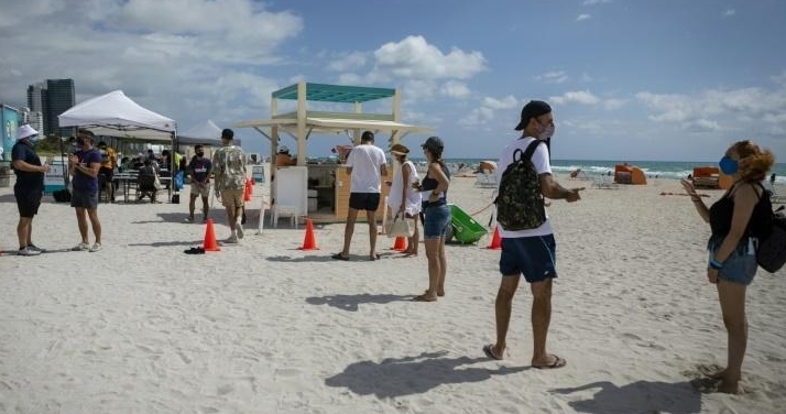 On Sunday, the pop-up vaccination booth inoculated 175 people with the Johnson & Johnson shot, the brand favored by foreign tourists because it requires only one dose. AFP