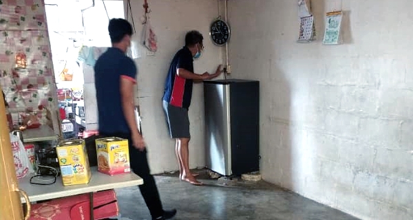 The student's extremely simple home with very basic furniture. The student's extremely simple home with very basic furniture.