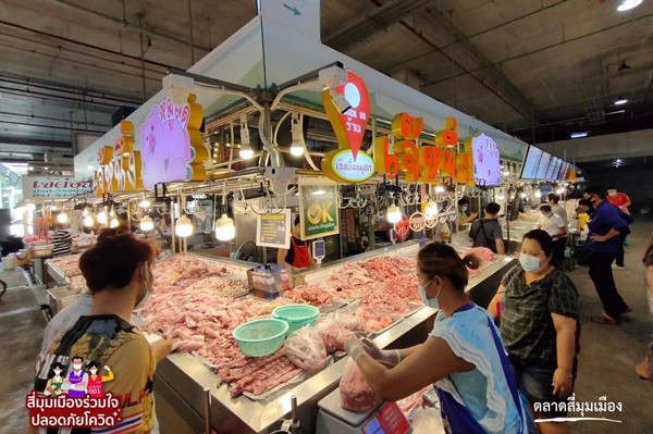 泰国西蒙曼果菜市场惊爆大规模感染。（互联网照片）