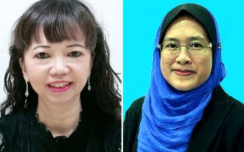 Prof Dr Moy Foong Ming (L) and Prof Dr Noran Naqiah bt Mohd Hairi.