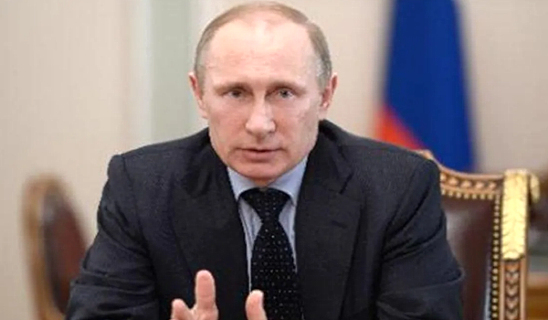 File photo showing Putin speaking at a Security Council meeting at the Kremlin. AFP File photo showing Putin speaking at a Security Council meeting at the Kremlin. AFP
