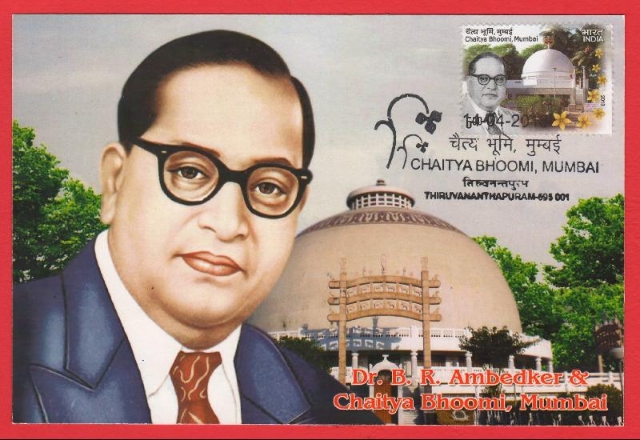 “复兴印度佛教之父”安贝卡博士逝于1956年，享年65岁。印度邮政局分别于1966年、1973和2013年发行邮票缅怀一代圣贤。