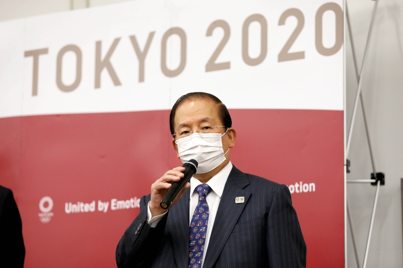 东京奥组委首席执行员武藤敏郎坚决否认日本政府可能禁止受变异冠病病毒影响较为严重的大马等10国代表团入境的传言。（新华社档案照）