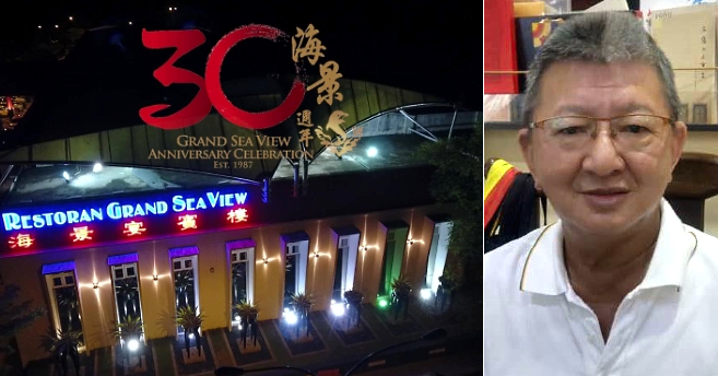 The Grand Sea View Restaurant (L) in Batu Pahat will call it a day on June 30 after operating for 34 years; Huang Shou Qun, president of the Malaysia Singapore Coffee Shop Proprietors' General Association and Pan-Malaysia Koo Soo Restaurants & Chefs Association.