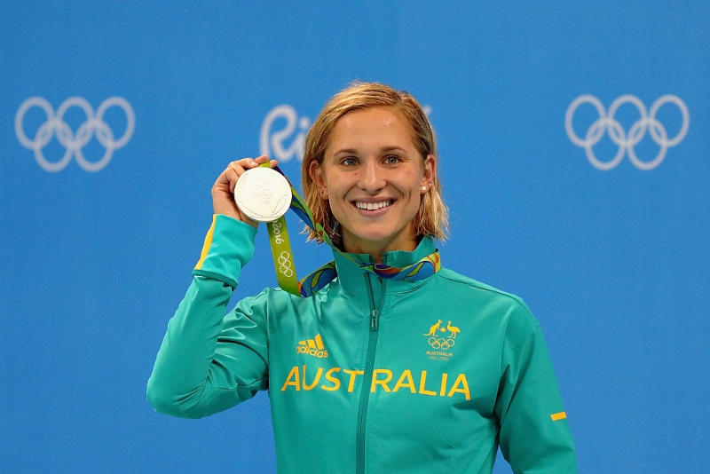 为了教训厌女主义者，格罗夫斯投下了抵制澳洲东奥游泳选拔赛的震撼弹。图为格罗夫斯于里约奥运夺银照。（盖帝社档案照）