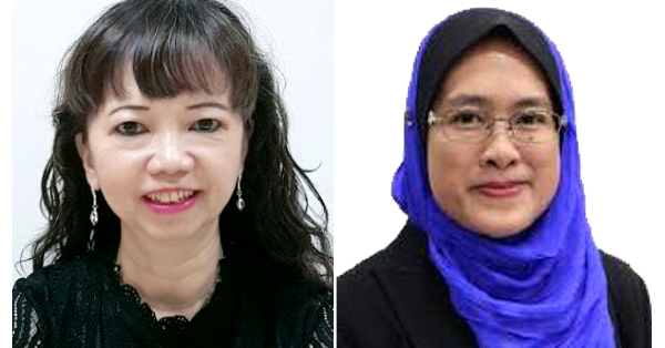 Professor Dr Moy Foong Ming (L) and Professor Dr Noran N Hairi