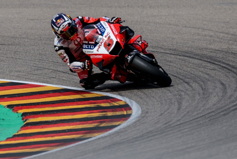 扎科在德国站世界摩托车大赛排位赛夺得职业生涯的第6个MotoGP杆位和本赛季的第一个杆位。（欧新社照片）