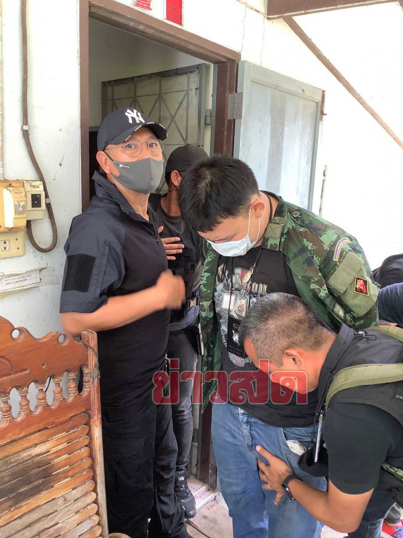 泰国巴吞他尼方舱医院枪击案凶嫌被警方逮捕。（微信照片）

