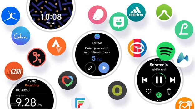 三星与谷歌联手打造了One UI Watch系统，让Galaxy Watch和其他安卓手机可以无缝接轨。