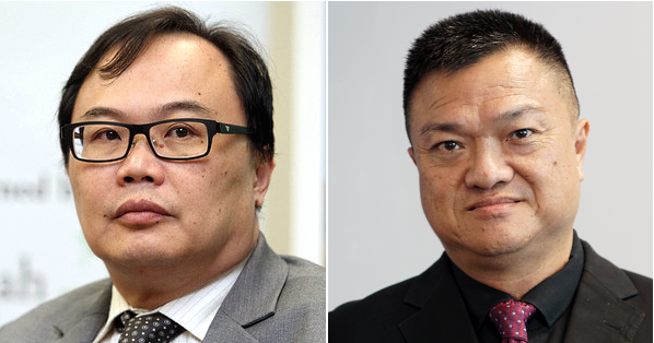 Prof James Chin (L) and Dr Wong Chin Huat.