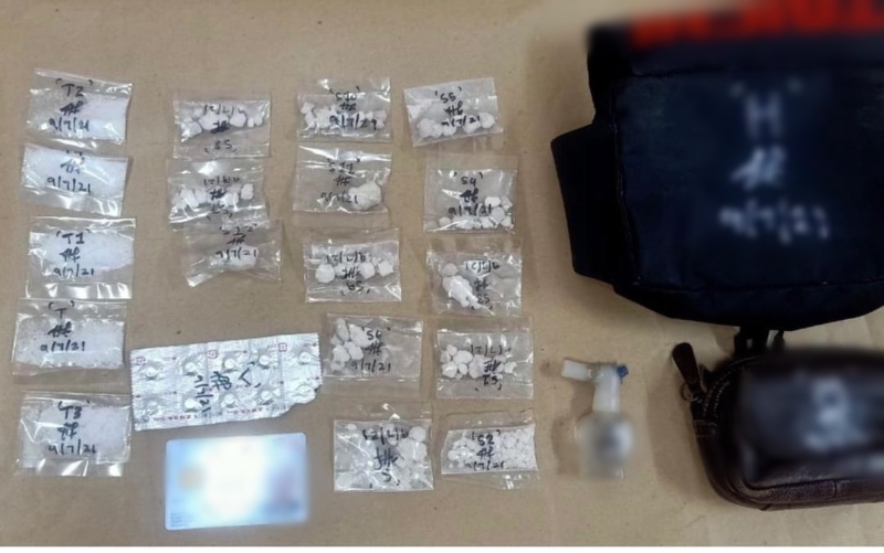 警方起获市值约5000令吉各类毒品。