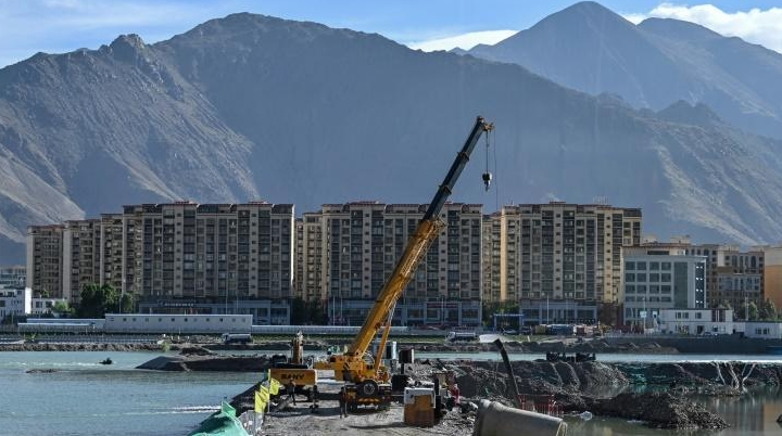 The building boom in Tibet has sharpened divisions in a region well-known for discontent under Chinese control. AFP