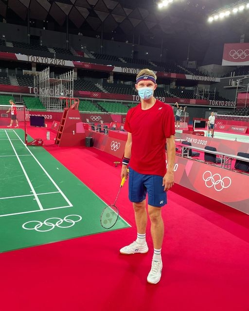 安赛龙在社媒表示，自己完成了在东京奥运会比赛场地的第一次训练。（安赛龙脸书照片）