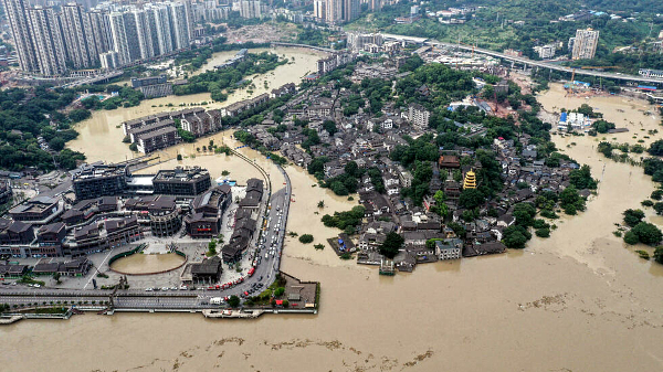 Millions of people in China have been affected once again by flooding this year. AFP