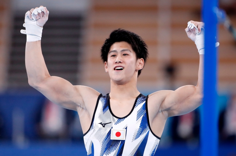 在内村航平英雄迟暮后，19岁的桥本大辉被日本媒体视为日本男子体操运动的“救世主”。（欧新社照片）