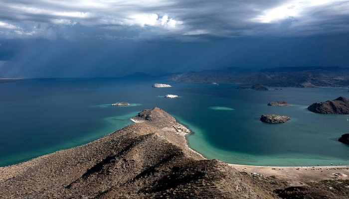 Aerial view of Bahia Concepcion on the Sea of Cortez near Mulege, South Baja California state, Mexico. AFP Aerial view of Bahia Concepcion on the Sea of Cortez near Mulege, South Baja California state, Mexico. AFP