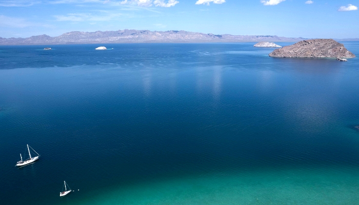 Aerial view of the Sea of Cortez near Mulege, South Baja California state, Mexico. AFP Aerial view of the Sea of Cortez near Mulege, South Baja California state, Mexico. AFP