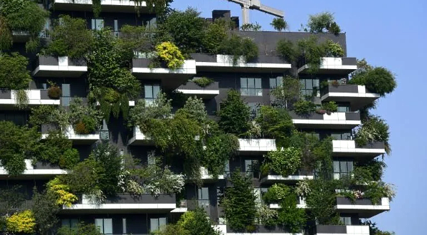 With trees spilling over apartment balconies, Milan's Bosco Verticale is a forest in the sky. AFP With trees spilling over apartment balconies, Milan's Bosco Verticale is a forest in the sky. AFP