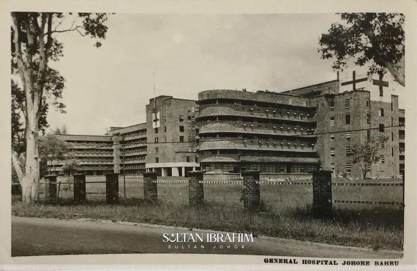 摄于1941年年底的新山苏丹后阿米娜医院（中央医院）。