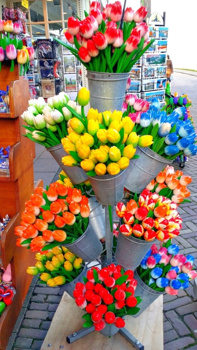 郁金香，荷兰的国花。在旅游景点打卡的纪念品店铺，可以看到各式各样跟郁金香相关的精品系列，都是极受欢迎的伴手礼。

