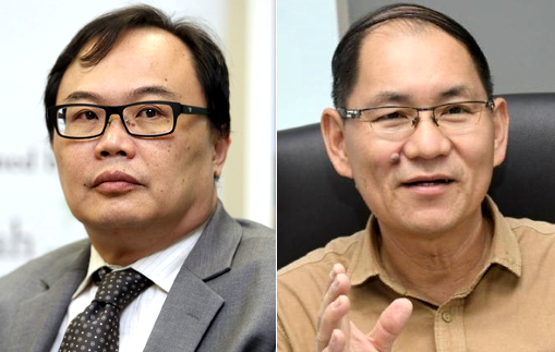 Professor James Chin (L) and Tang Ah Chai.