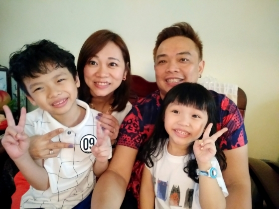 胡志雄与太太蒲意匀育有两名儿女，儿子胡辉阳今年10岁，女儿胡萱妤则6岁。