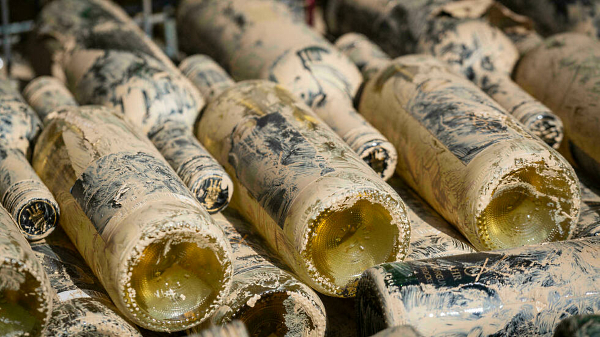 The vintages that could be saved are now being offered for delivery in the condition they were found: covered in silt. AFP