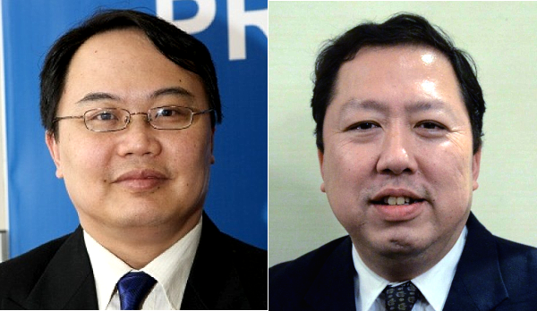 Professor James Chin (L) and Andrew Khoo Chin Hock.